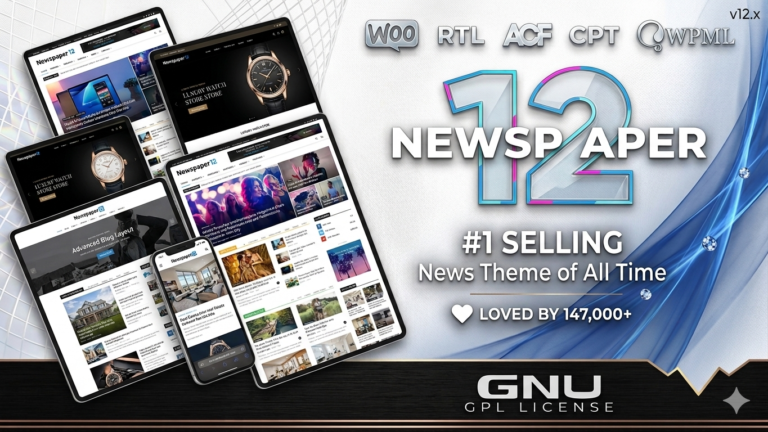 Newspaper Theme Free Download v12.7.5 (Cloud Templates)