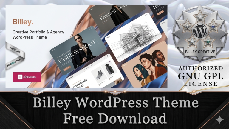 Billey WordPress Theme Free Download v2.2.0
